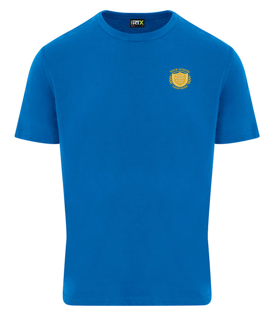 Sapphire Blue RTX T-Shirt - Left Chest Embroidered