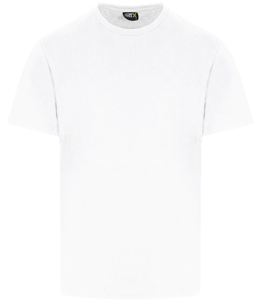 White T-Shirt - Left Chest Decoration - Multi-colour print LC