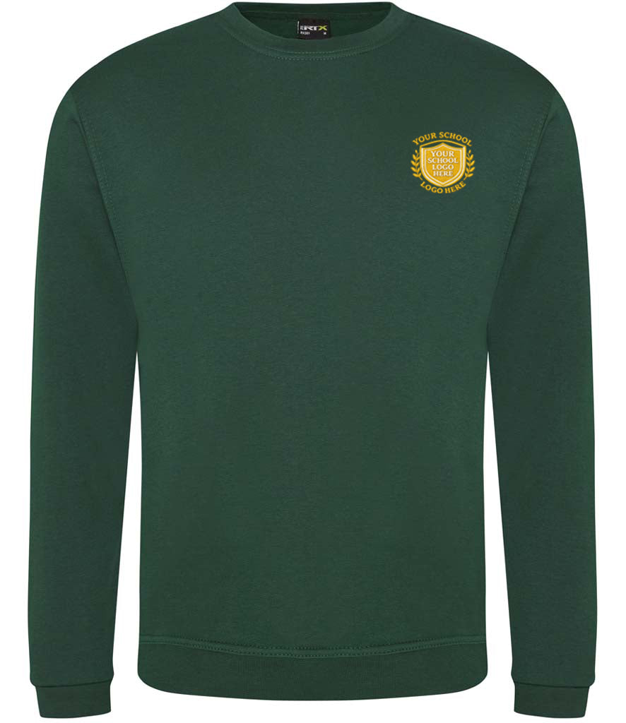 Bottle Green RTX Sweatshirt - Left Chest Embroidered