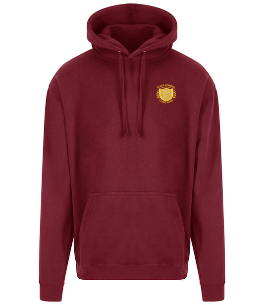 Burgundy RTX Hoodie - Left Chest Embroidered