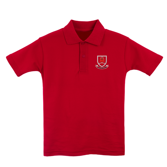 Red PE Polo Shirt - St John's