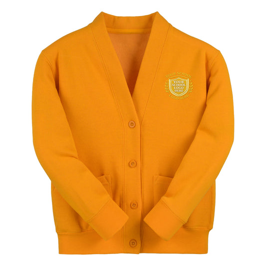 Amber Essential Sweat Cardigan - Left Chest Embroidered