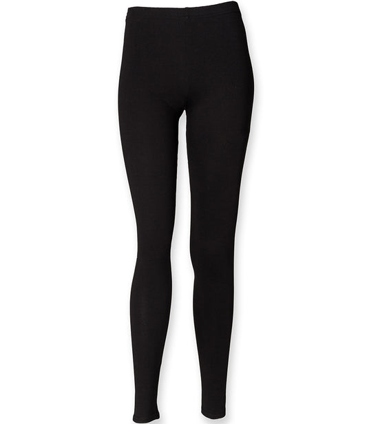 Black Jersey Leggings