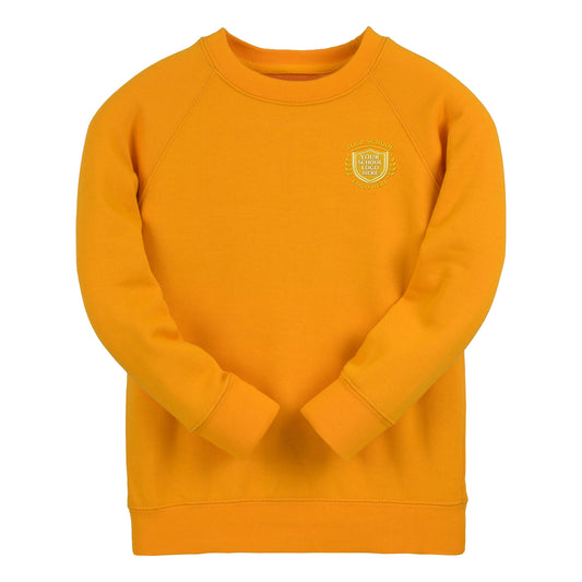 Amber Essential Crew Neck Sweatshirt - Left Chest Embroidered