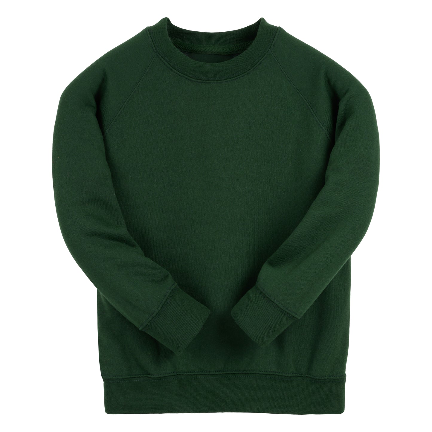 Bottle Green Classic Cotton Rich Crew Neck Sweatshirt