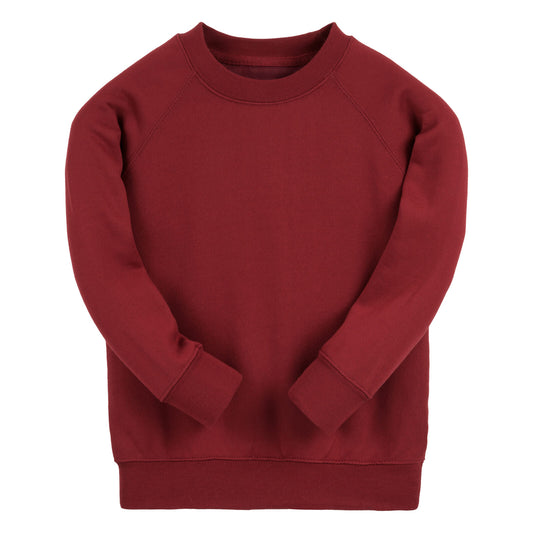 Bordeaux Essential Crew Neck Sweatshirt - Left Chest Embroidered