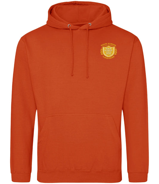 Red Sports Hoodie - Left Chest Embroidered