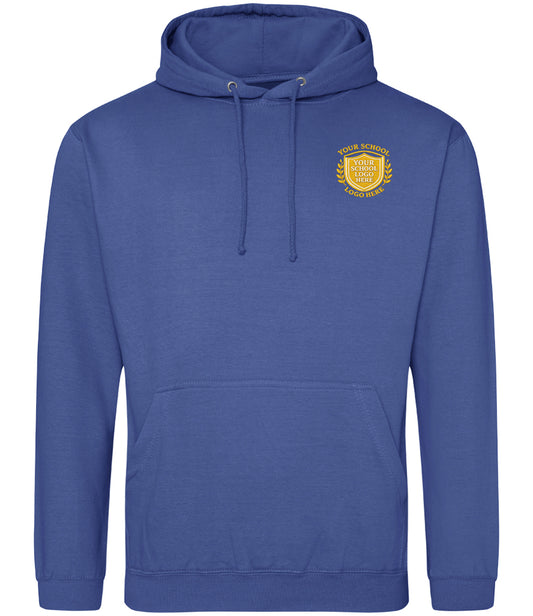 Royal Blue Sports Hoodie - Left Chest Embroidered