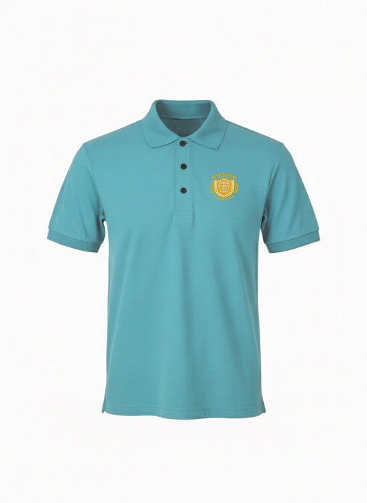 Sky Blue Premium Sports Polo Shirt - Left Chest Embroidered