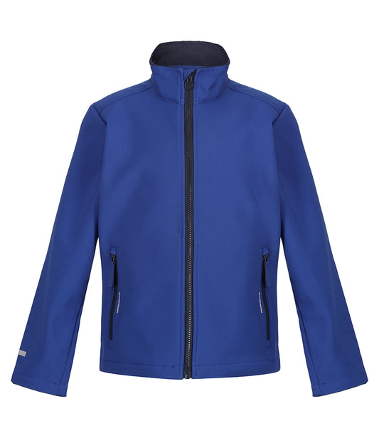 Royal/Navy Softshell Jacket - Left Chest Embroidered