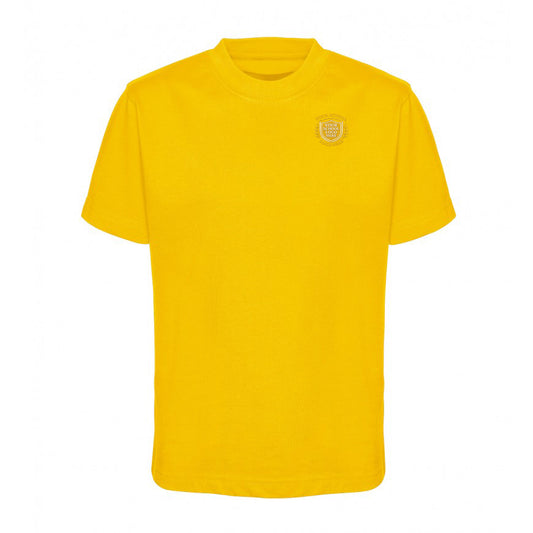 Gold T-Shirt - Left Chest Embroidered