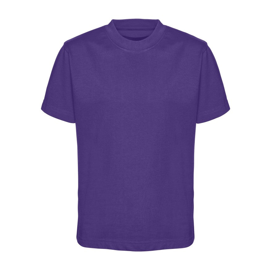Purple T-Shirt - Left Chest Embroidered