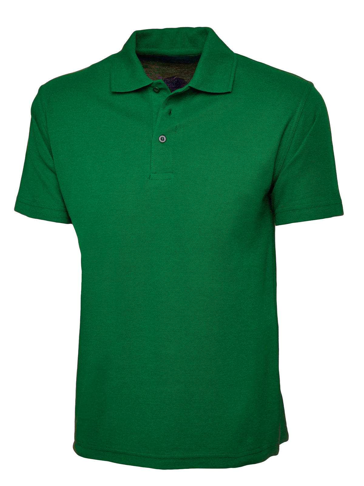 Kelly Green Cotton Blend Polo Shirt - Left Chest Embroidered