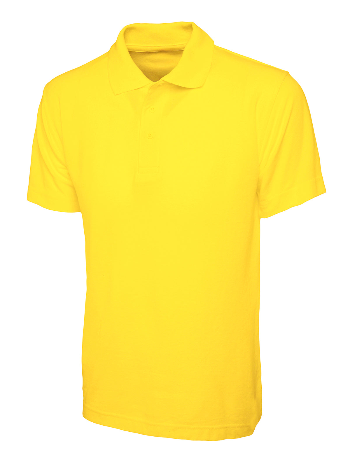 Yellow Children's Cotton Blend Polo Shirt - Left Chest Embroidered