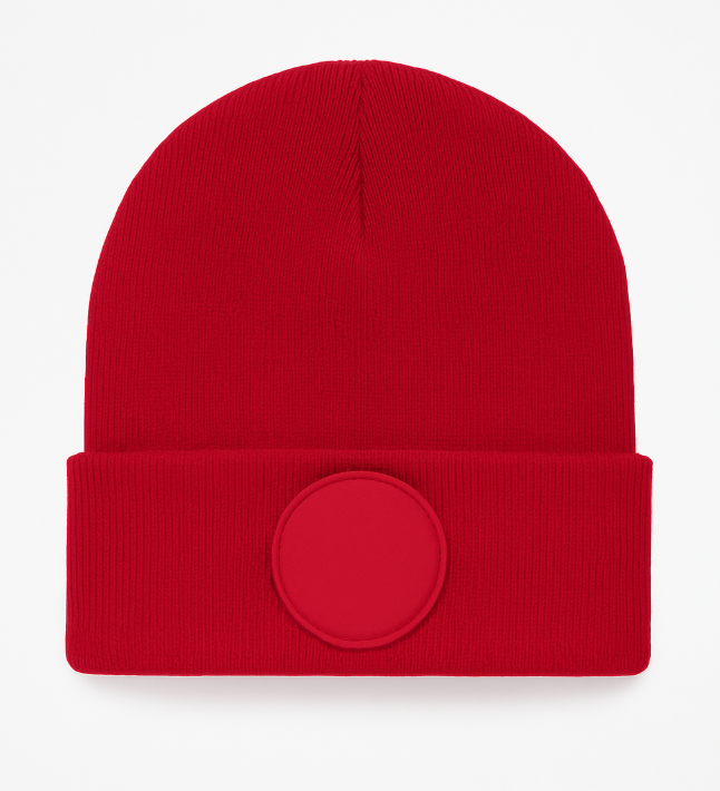 Circular Patch Beanie