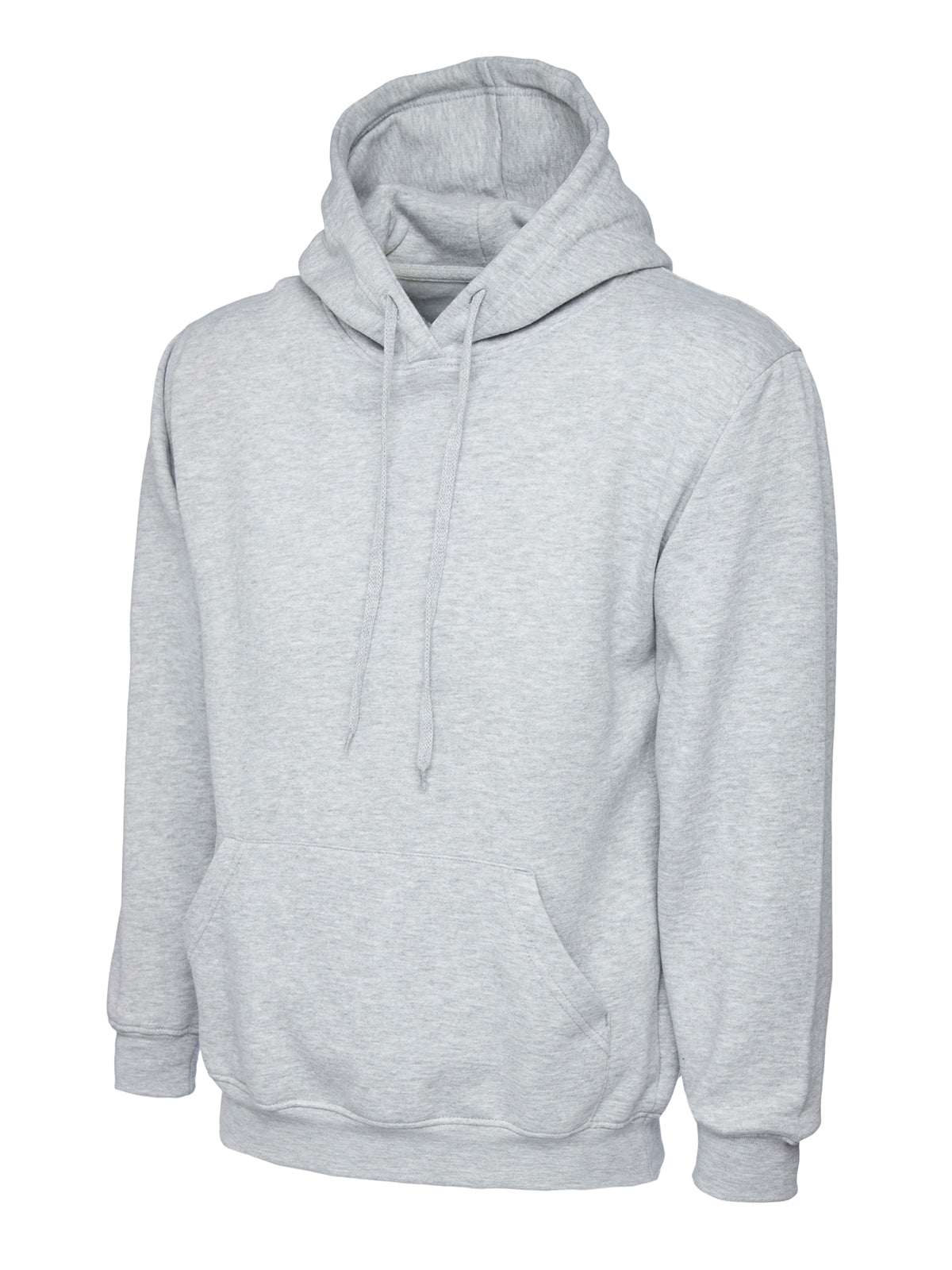 Heather Grey Cotton Blend Hoodie - Leavers Print - Lvrs 2025 Left Chest logo
