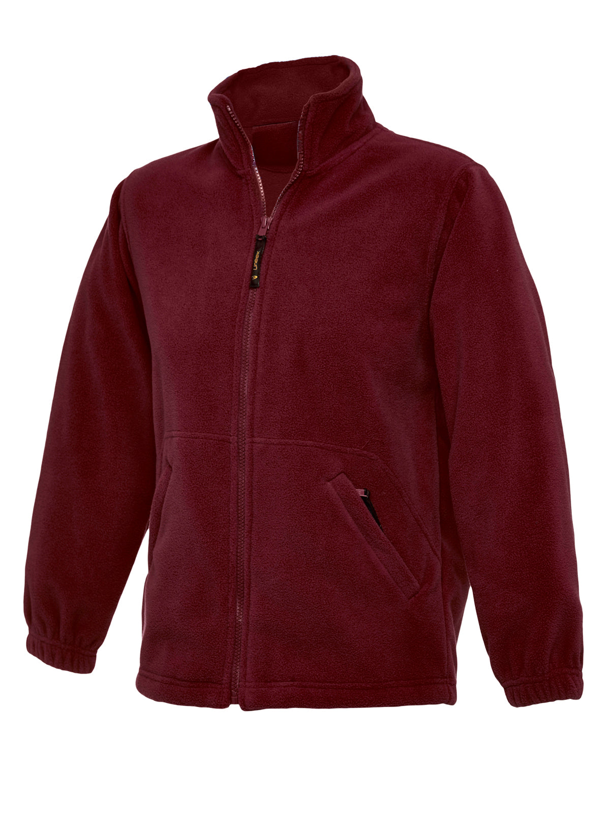 Maroon Full Zip Micro Fleece - Left Chest Embroidered