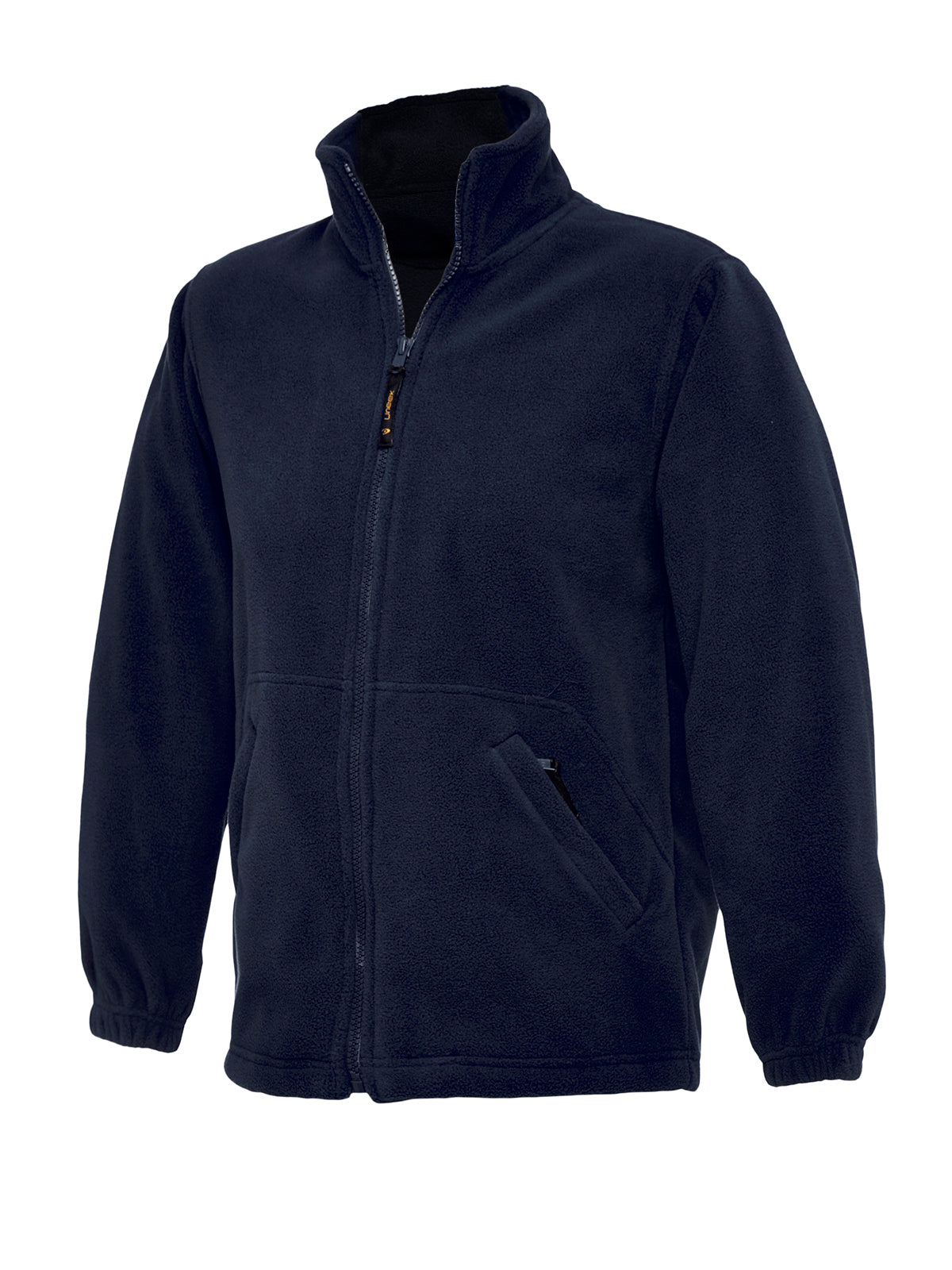 Navy Full Zip Micro Fleece - Left Chest Embroidered