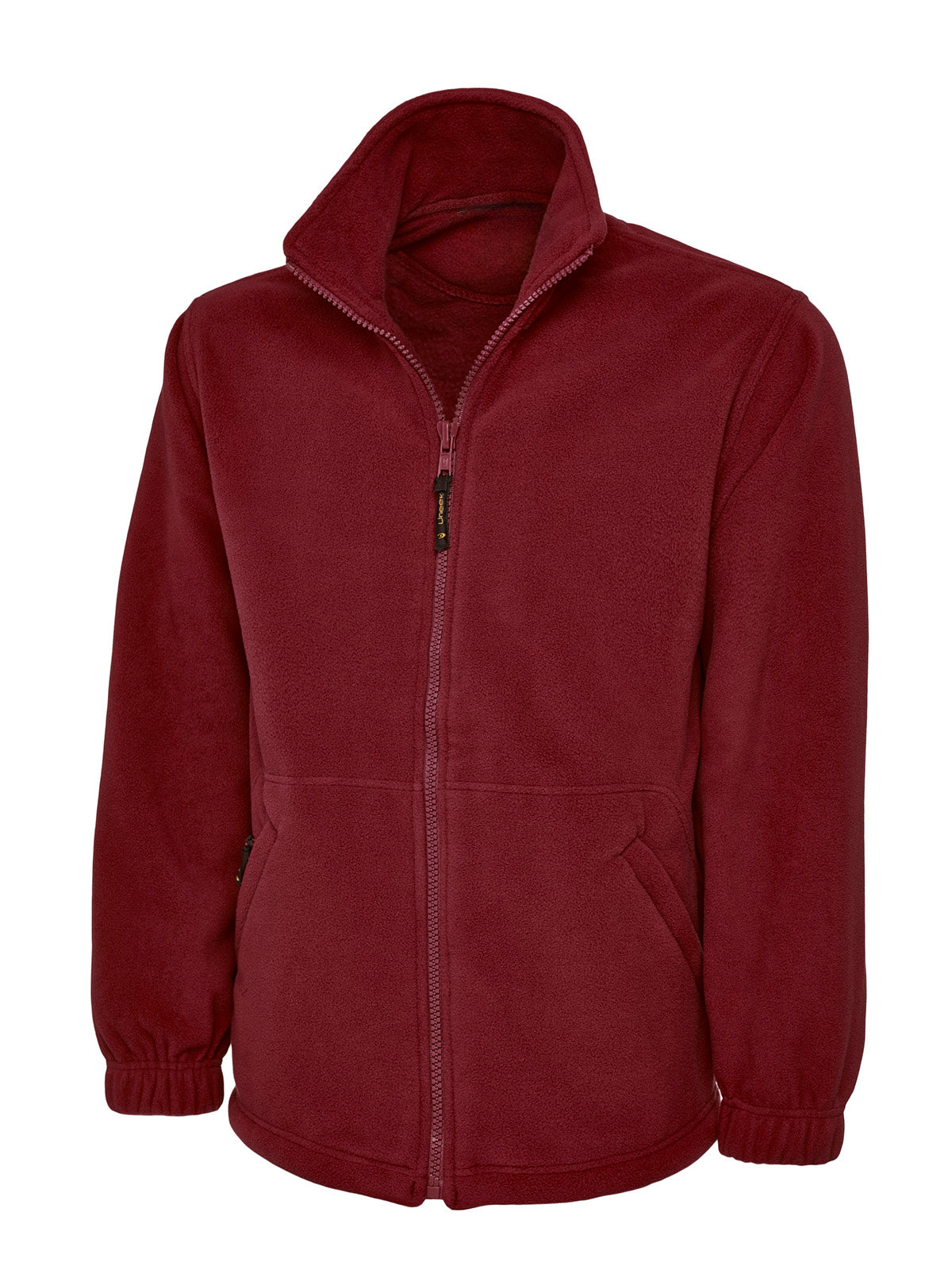Maroon Full Zip Micro Fleece - Left Chest Embroidered