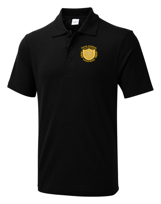 Black Polo Shirt - Left Chest Embroidered
