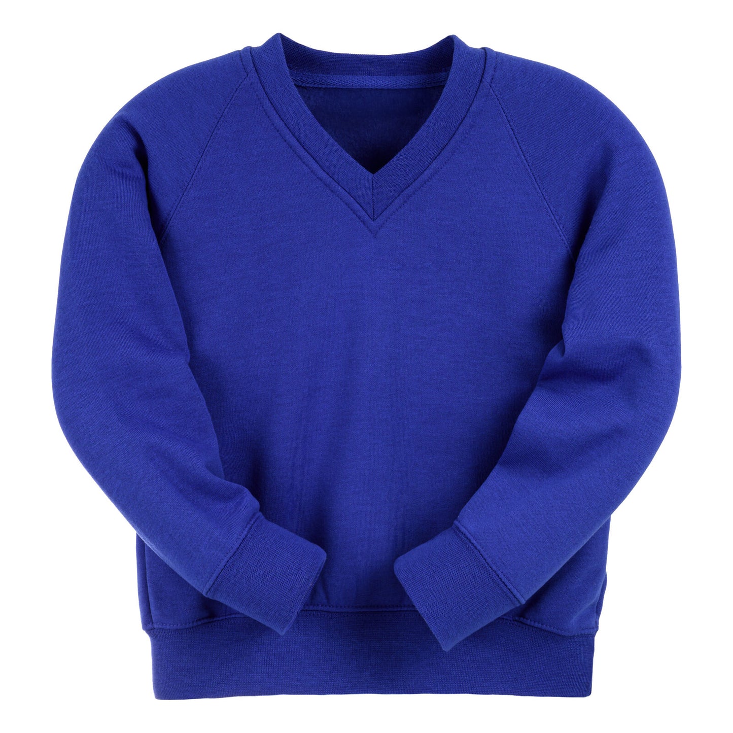 Royal Blue Essential V-Neck Sweatshirt - Left Chest Embroidered