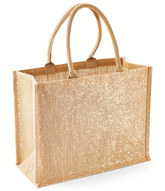 Shimmer Jute Shopper Bag - Customisable