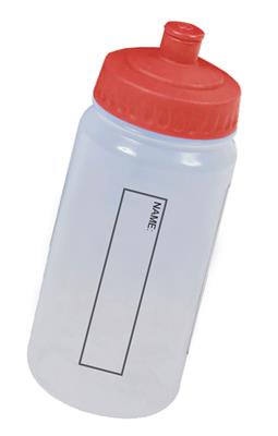 Natural/Red 500ml Eco Water Bottle