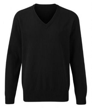 Black 100% Cotton Knitted Sweater