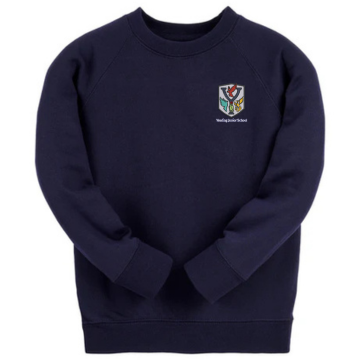 Yeading Navy Crew Neck Sweatshirt - Left Chest Embroidered