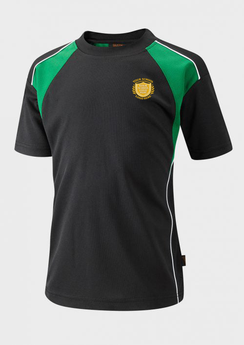 Black/Emerald EncoRe T-Shirt - Left Chest Embroidered