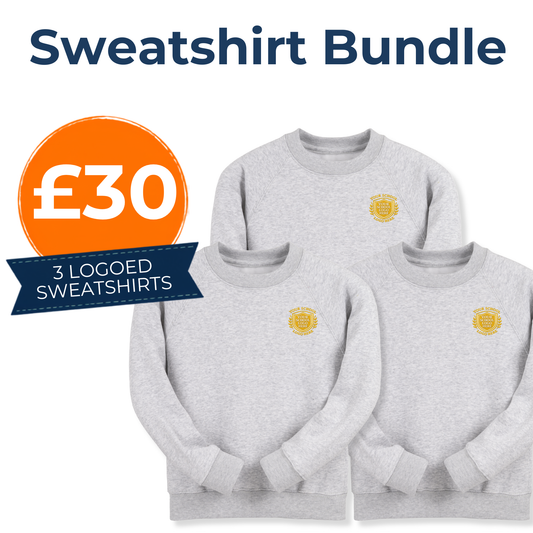Ash Grey Classic Sweat Shirt Bundle