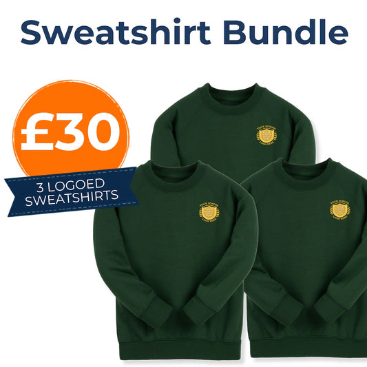 Bottle Green Classic Sweat Shirt Bundle