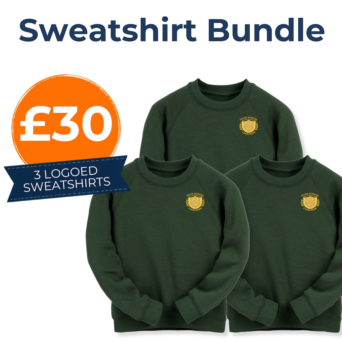 Bottle Green Sweat Shirt Bundle