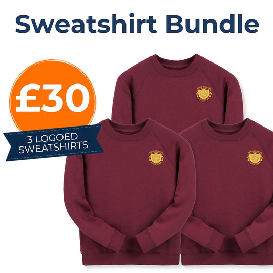 Burgundy Classic Sweat Shirt Bundle