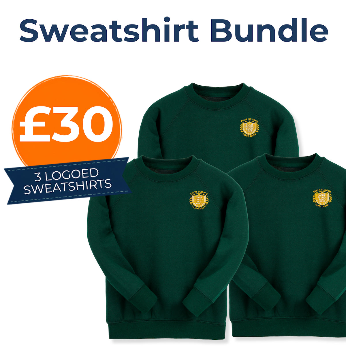 Forest Green Sweat Shirt Bundle