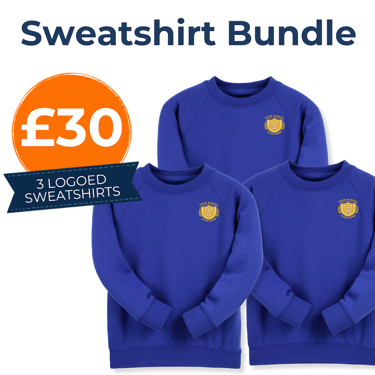 Royal Blue Sweat Shirt Bundle