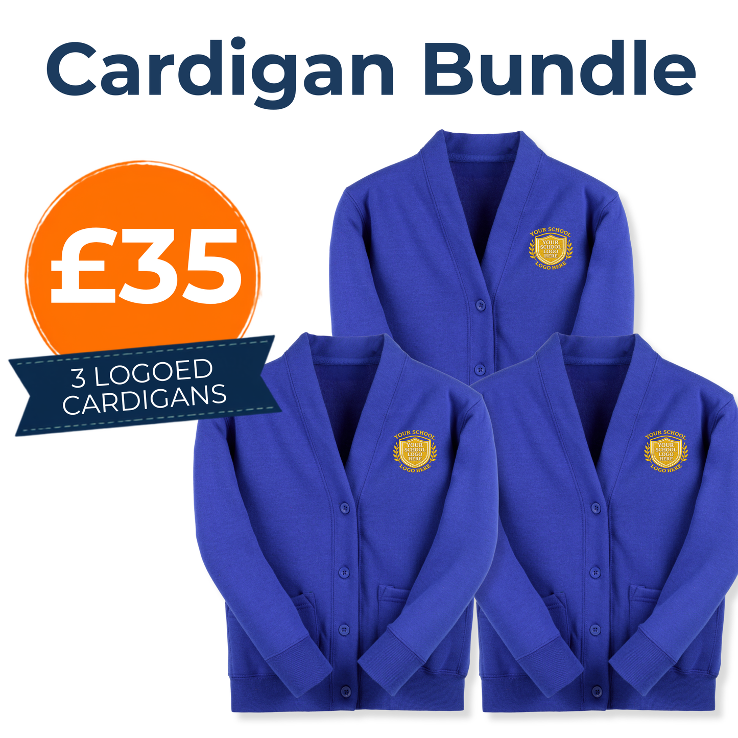 Royal Blue Sweatcardigan Bundle