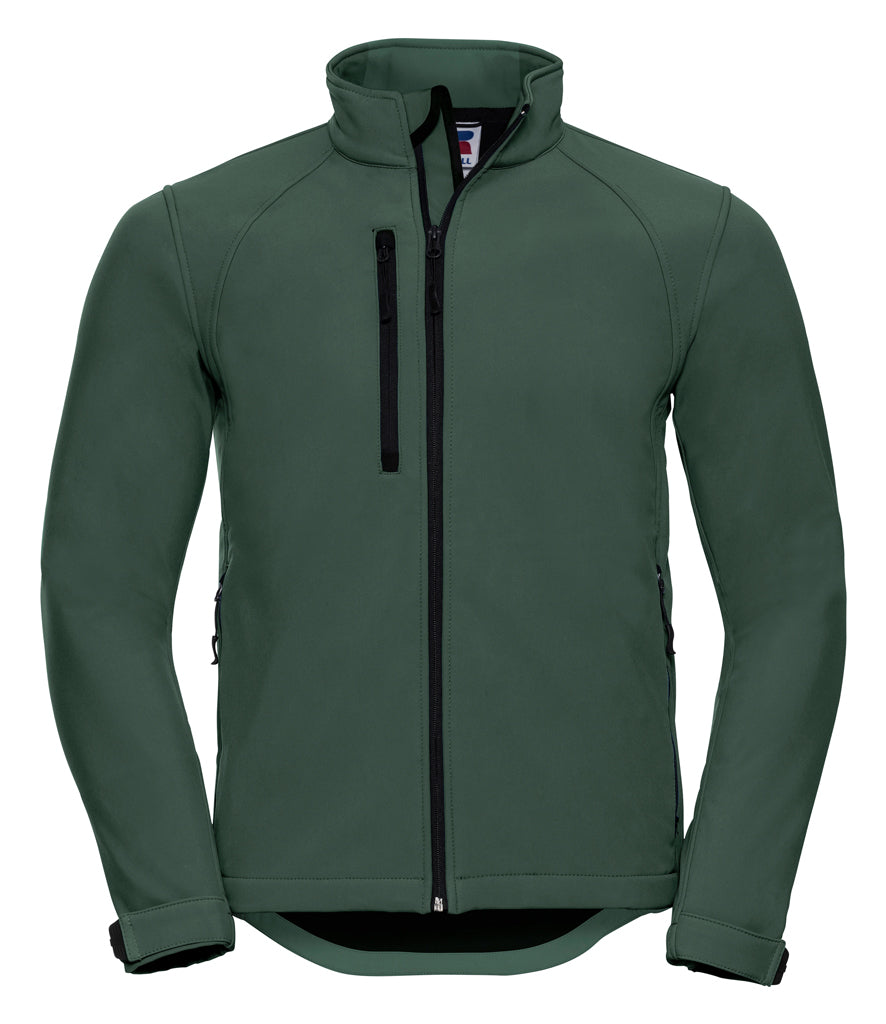 Bottle Green Softshell Jacket - Left Chest Embroidered