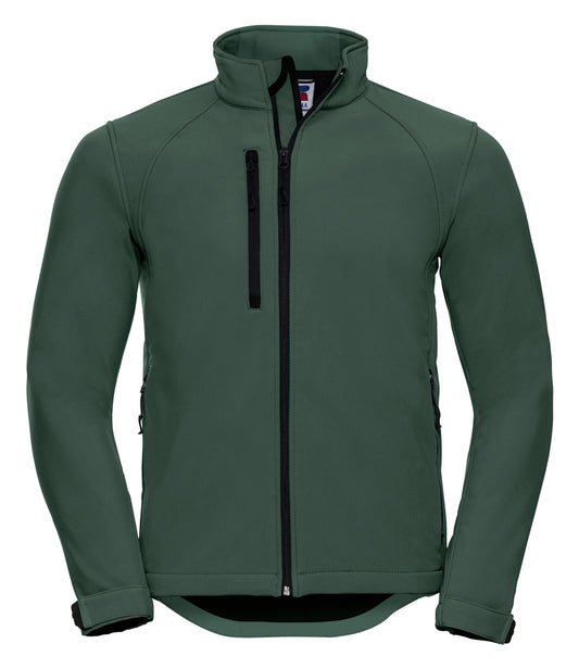 Bottle Green Softshell Jacket - Left Chest Embroidered