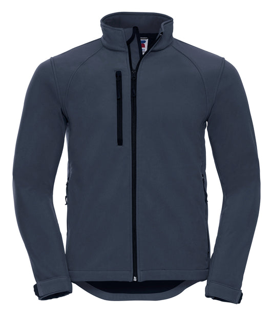 French Navy Softshell Jacket - Left Chest Embroidered