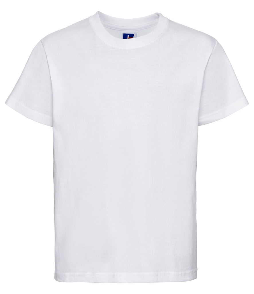 White T-Shirt - Left Chest Embroidered