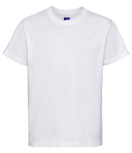 White T-Shirt - Left Chest Embroidered