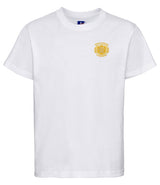 White T-Shirt - Left Chest Embroidered
