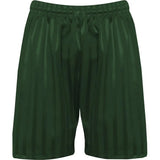 Bottle Green PE Shorts with Shadow Stripe

