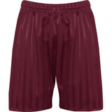 Burgundy PE Shorts with Shadow Stripe
