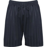 Navy PE Shorts with Shadow Stripe
