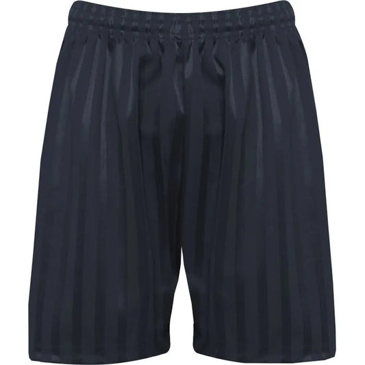 Navy PE Shorts with Shadow Stripe
