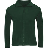 Bottle Green Polar Fleece Jacket - Left Chest Embroidered
