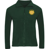 Bottle Green Polar Fleece Jacket - Left Chest Embroidered
