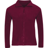 Burgundy Polar Fleece Jacket - Left Chest Embroidered
